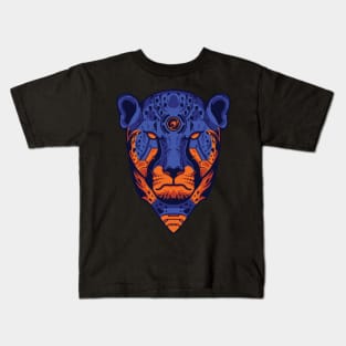 Cheetah Head Kids T-Shirt